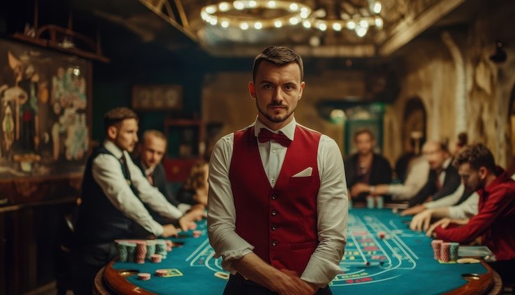 Meja Caribbean Stud Poker live di platform cairtoto
